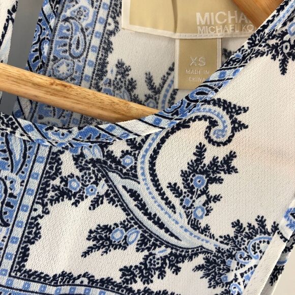 Michael Kors Printed Fit & Flare Sleeveless Dress - Picture 6 of 9